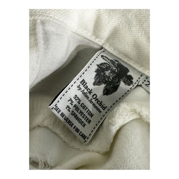 NWOT Black Orchid Mid Rise Ankle Zipper Skinny Jeans White Women's Sz 27 - Picture 9 of 10